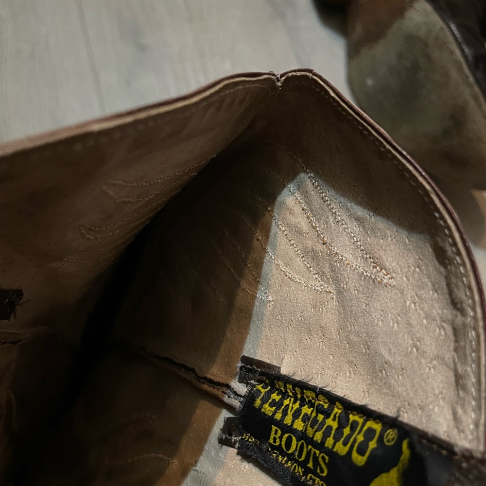 Brown Leather Cowboy Boots - Picture 4 of 8
